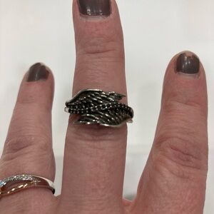 Maleficent black diamond sterling silver Enchanted fine disney ring.  Authentic!